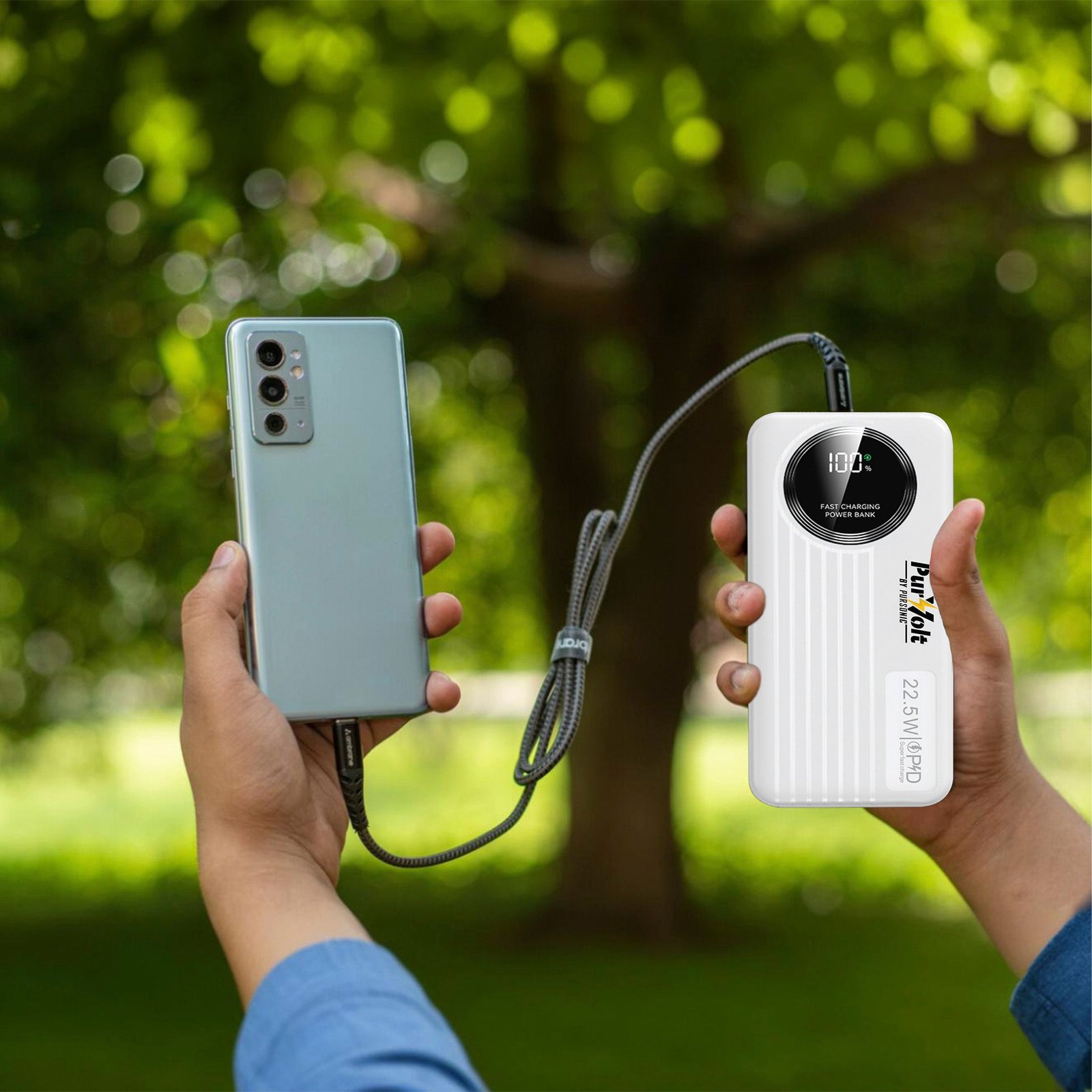Pursonic 10,000mAh LED Fast Charging Power Bank - Image 3