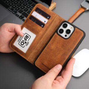 Casper iPhone 16 Pro Max Wallet Case Leather MagSafe