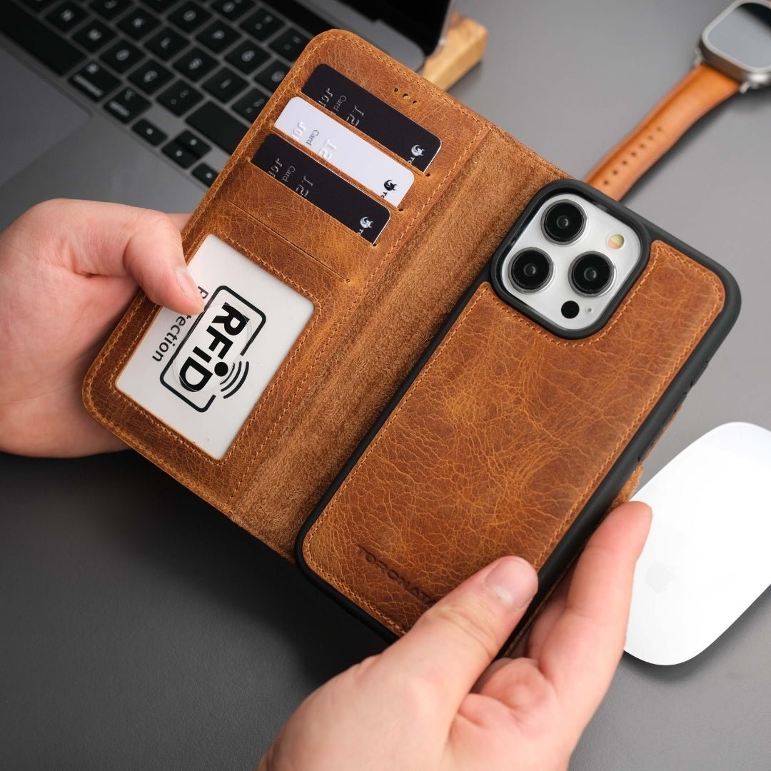 Casper iPhone 16 Pro Max Wallet Case Leather MagSafe