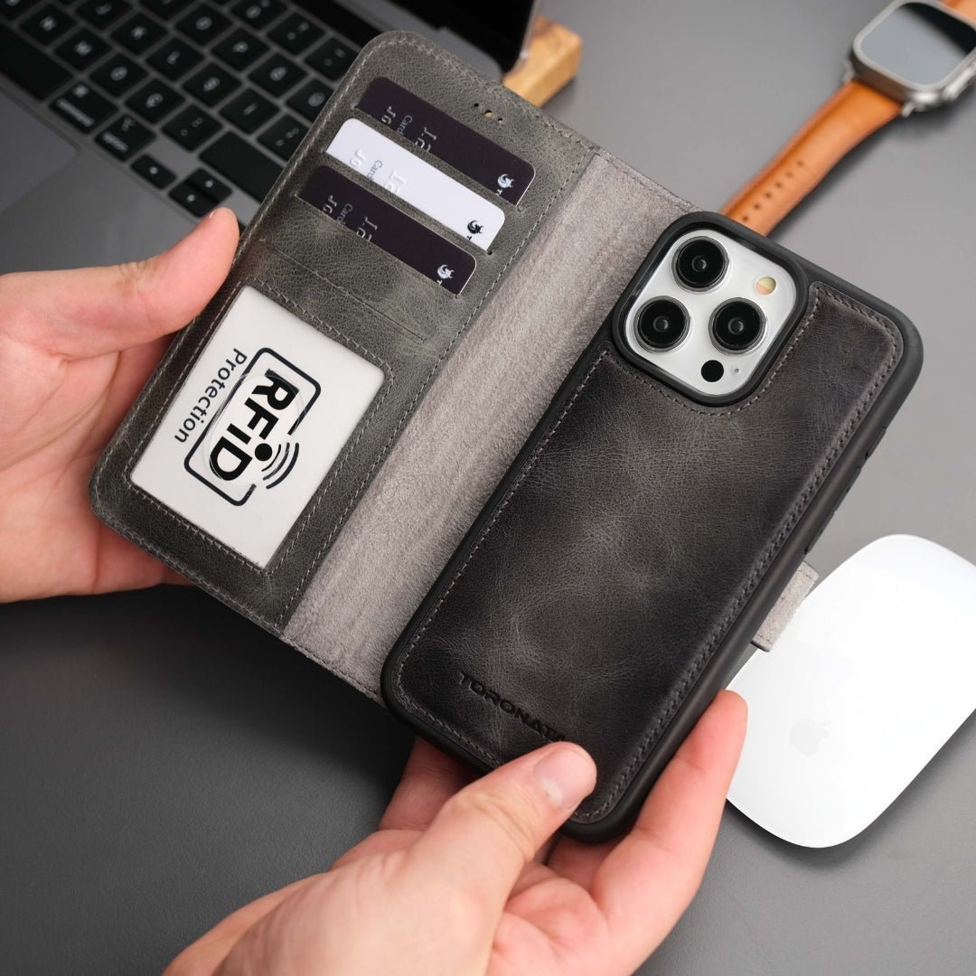 Casper iPhone 16 Pro Max Wallet Case Leather MagSafe - Image 5