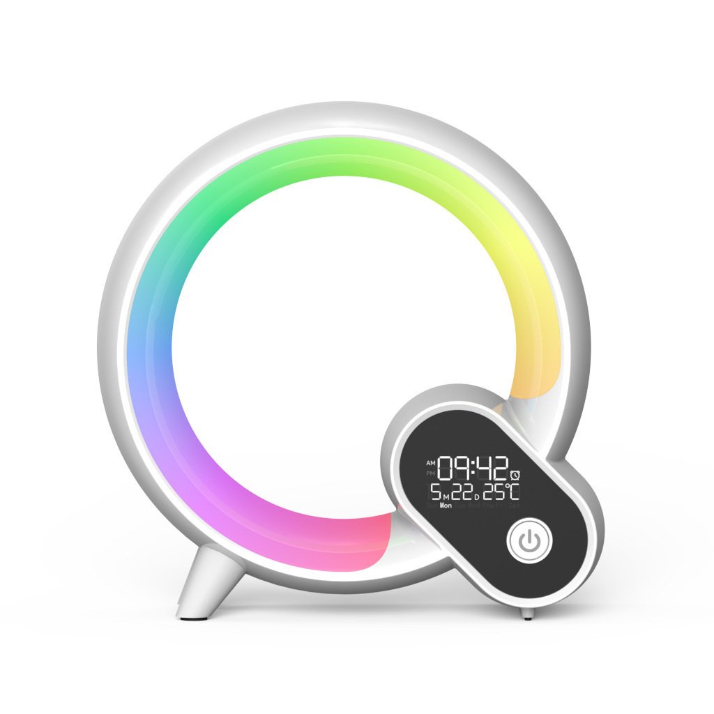 Smart Sunrise Alarm Clock with Bluetooth Speaker & RGB Light - Image 5