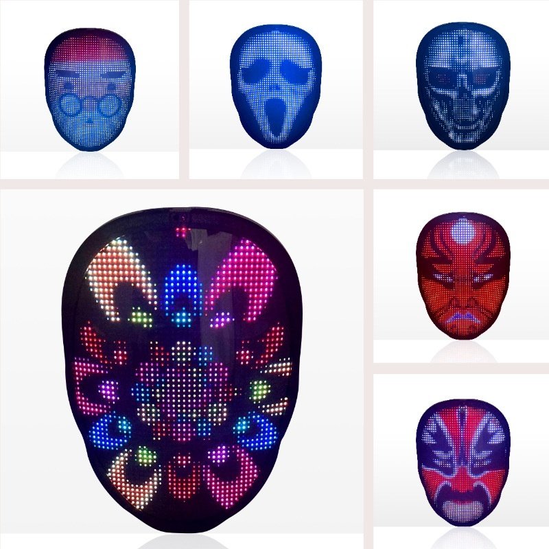 Full Color LED Face Changing Mask for Halloween & Parties - Image 9