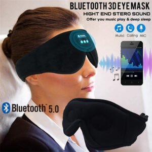 Bluetooth Sleep Mask with Built-in Stereo Speakers