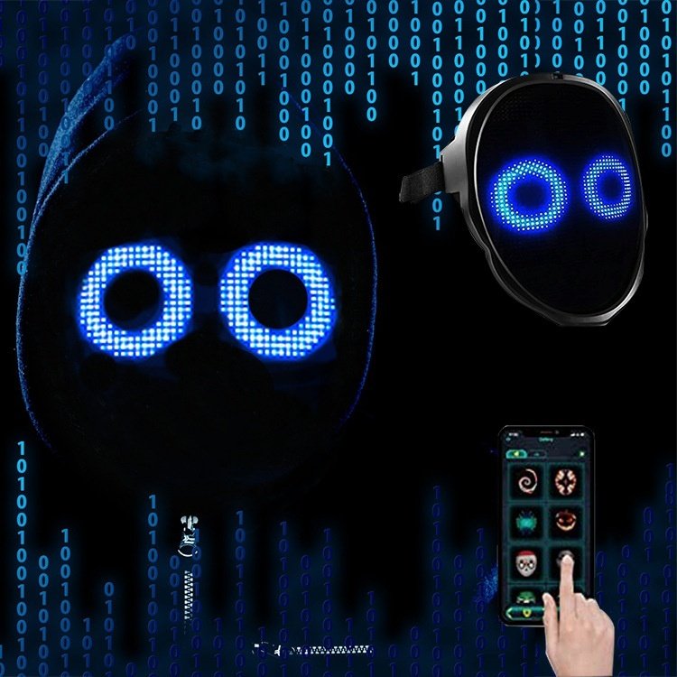 Full Color LED Face Changing Mask for Halloween & Parties - Image 7