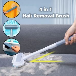 4-in-1 Pet Hair Remover & Multi-Surface Cleaning Brush