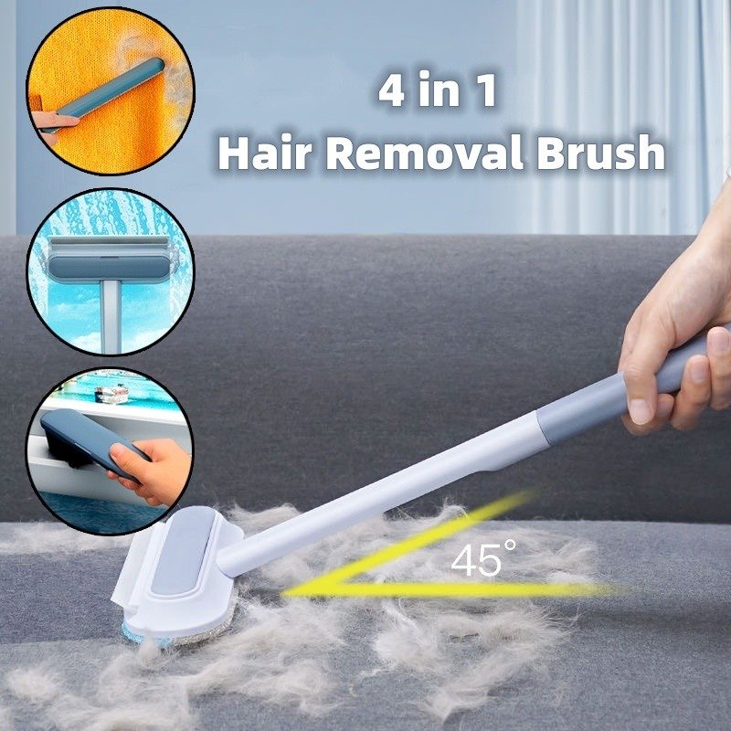 4-in-1 Pet Hair Remover & Multi-Surface Cleaning Brush