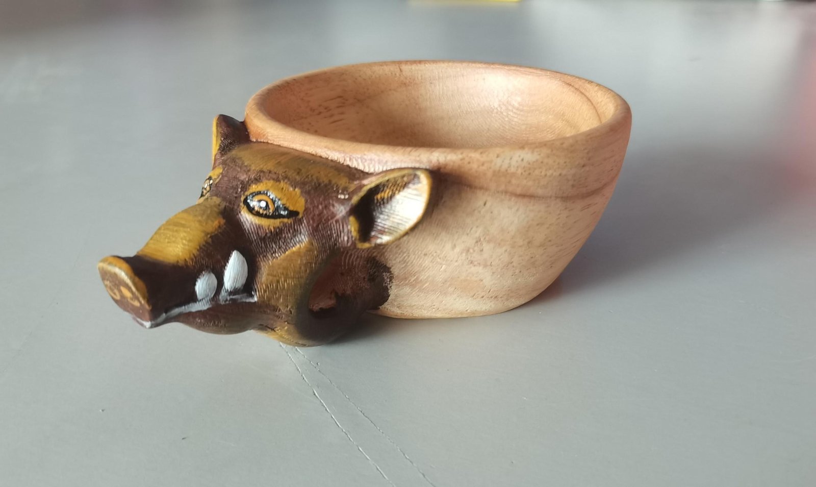 Hand Carved Kuksa Wooden Mug for Camping & Coffee - Image 4