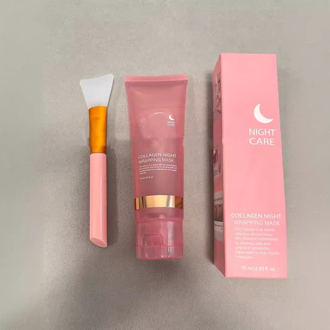 Collagen Night Wrapping Mask 75ml for Hydrating Skin Care - Image 9