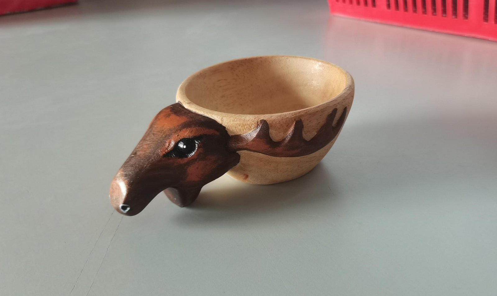 Hand Carved Kuksa Wooden Mug for Camping & Coffee - Image 5