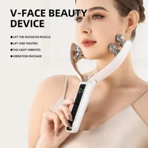 EMS Microcurrent V-Roller Face Massager EMS microcurrent V roller face and neck massager