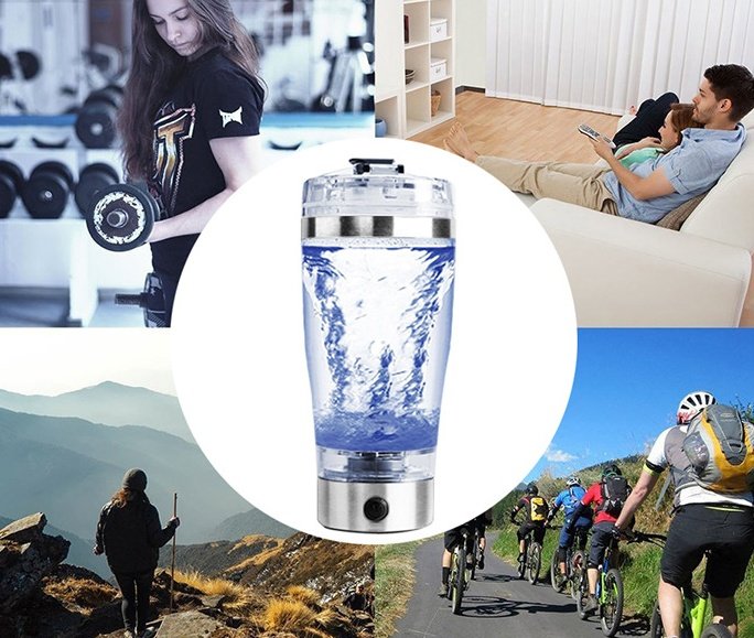USB Rechargeable Electric Protein Shaker Bottle - Image 5