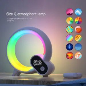 Smart Sunrise Alarm Clock with Bluetooth Speaker & RGB Light