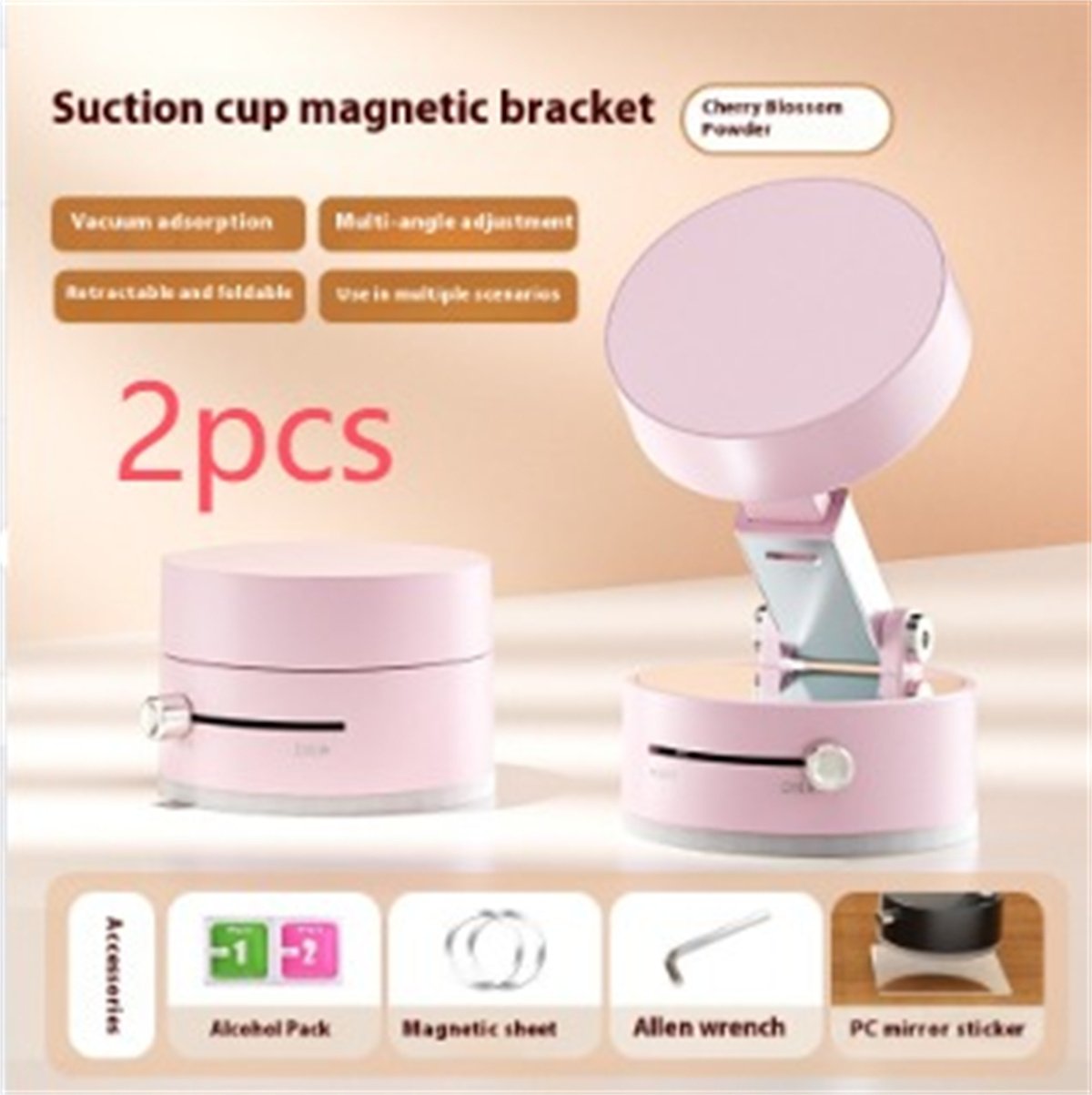 Foldable Magnetic Vacuum Car Phone Holder - Image 7