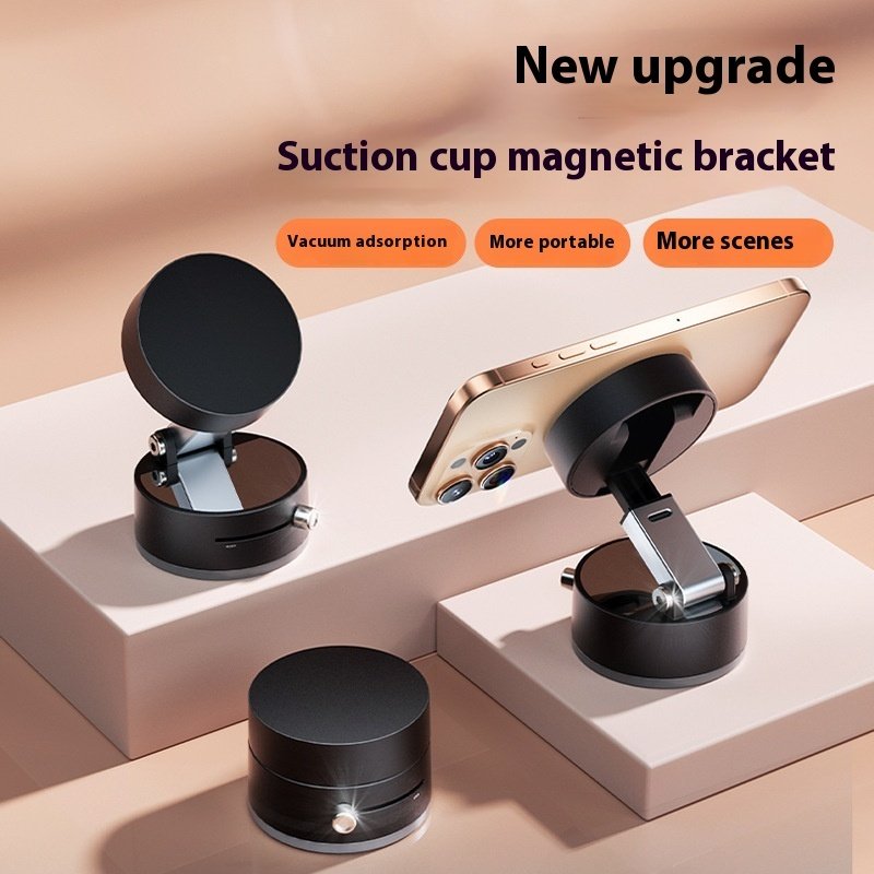 Foldable Magnetic Vacuum Car Phone Holder - Image 8