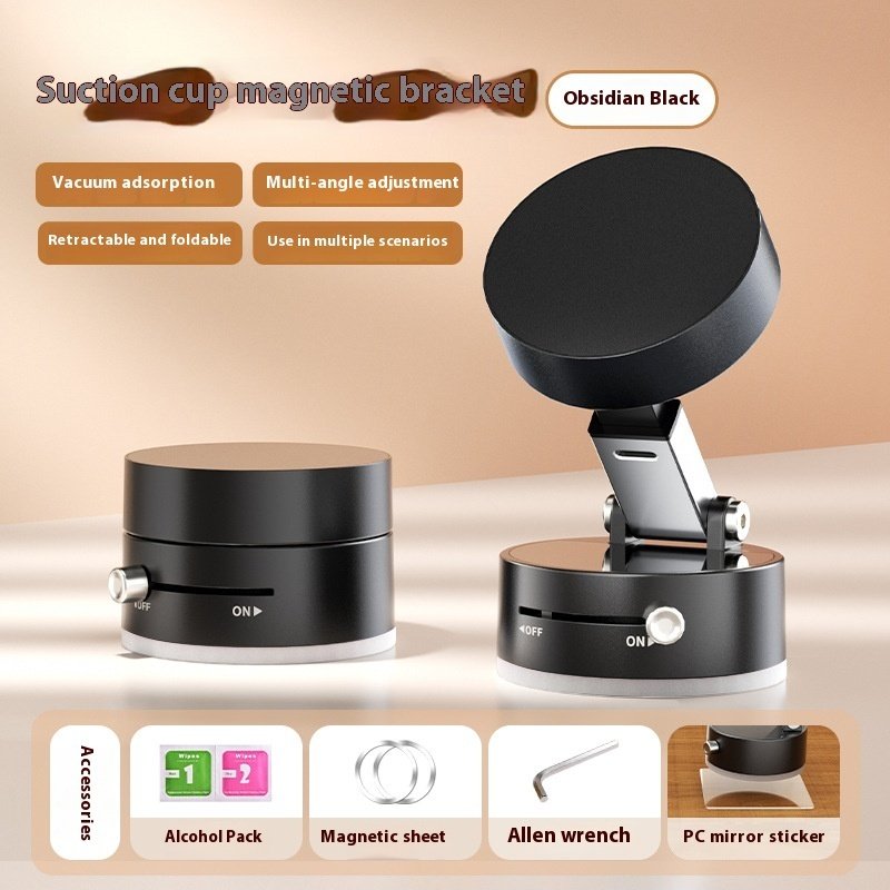 Foldable Magnetic Vacuum Car Phone Holder - Image 2
